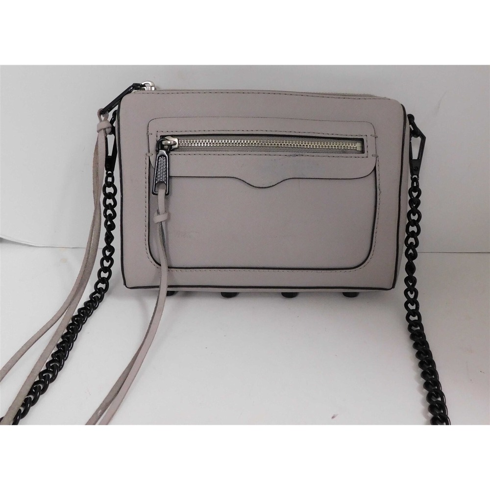 Rebecca Minkoff Regan Lavender Leather Black‎ Hardware Crossbody Bag